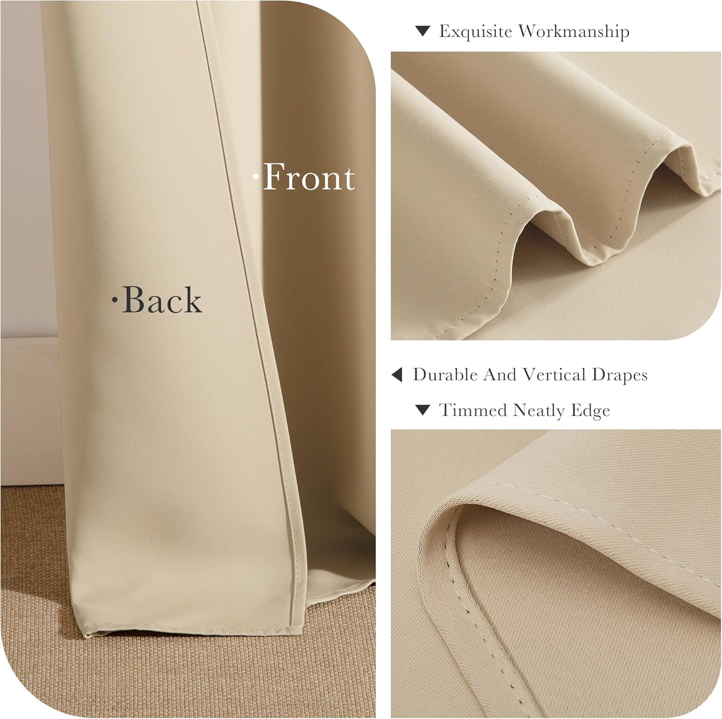 PONY DANCE RV Curtains 24 inch Length, Short Drapes for Bathroom Kitchen, Privacy Mini Camper
