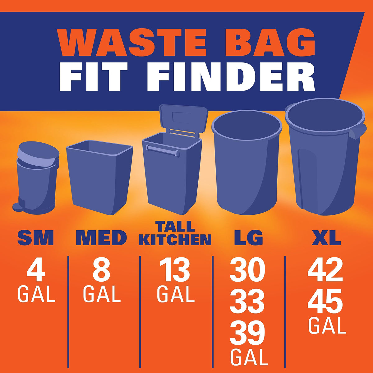 Hefty Ultra Strong 13 Gal Kitchen Trash Bags, Lavender Vanilla, 110ct