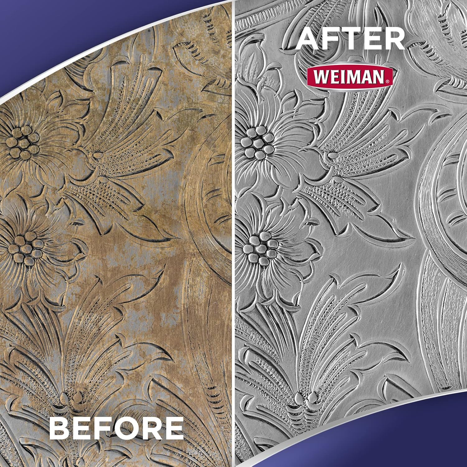 Weiman Silver Cleaner and Polish - 8 Ounce with Polishing Cloth - Ammonia Free - Polish Silver