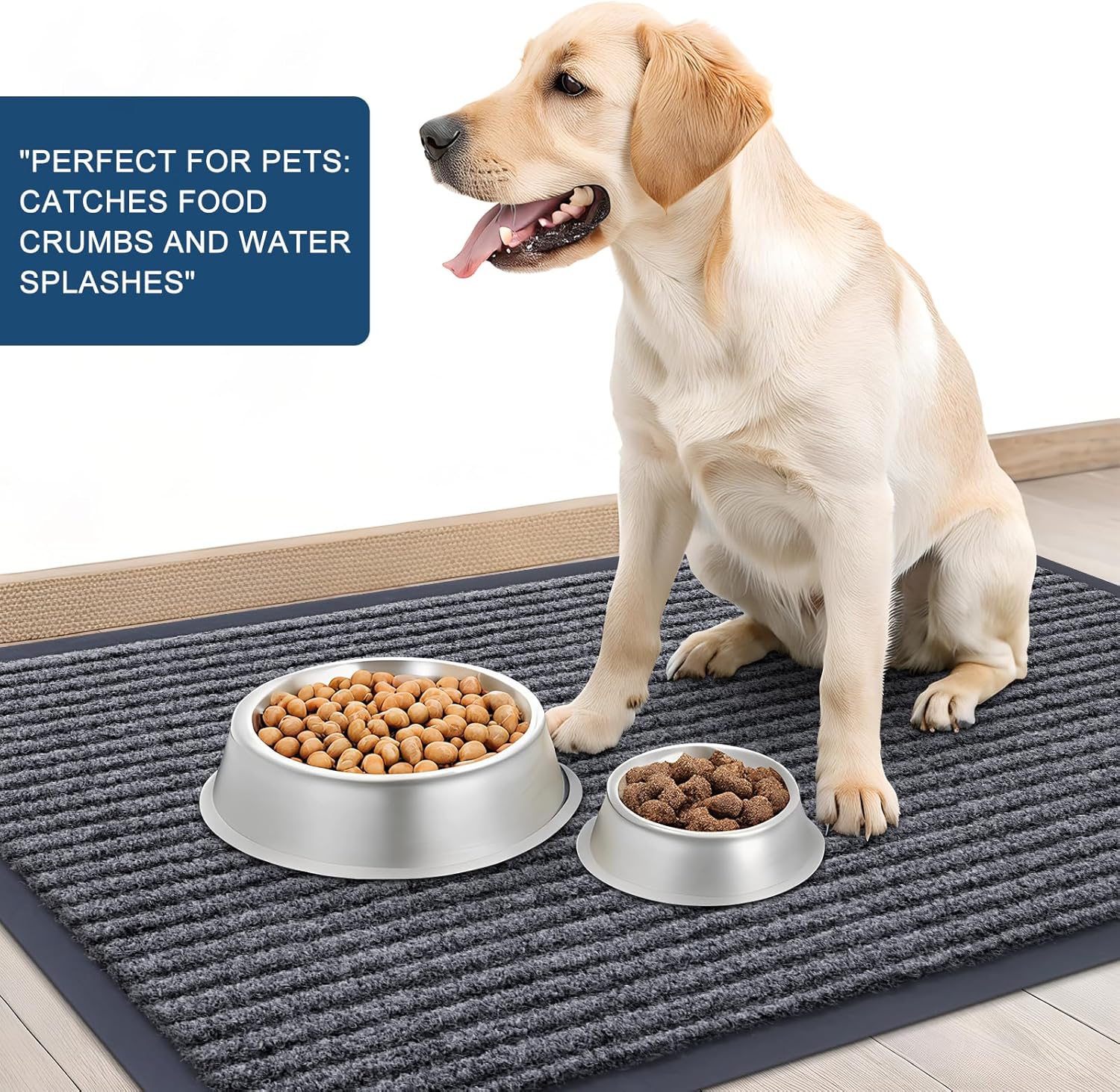 OLANLY Front Door Mat Indoor Outdoor Entrance, Waterproof Heavy Duty Doormat, Fade Resistant, Low