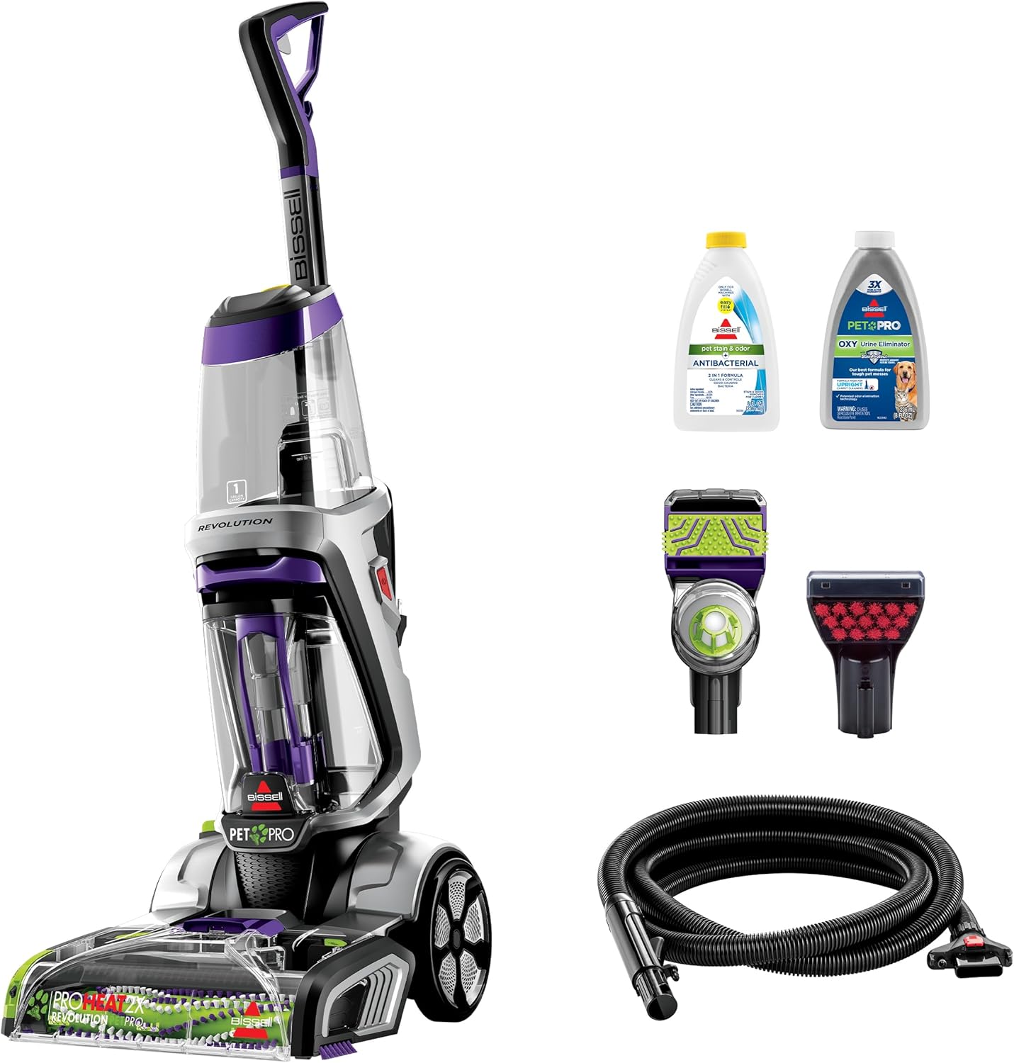 BISSELL ProHeat 2X Revolution Pet Pro Plus, 3588F, Upright Deep Cleaner, 30-minute Dry Time, Dual