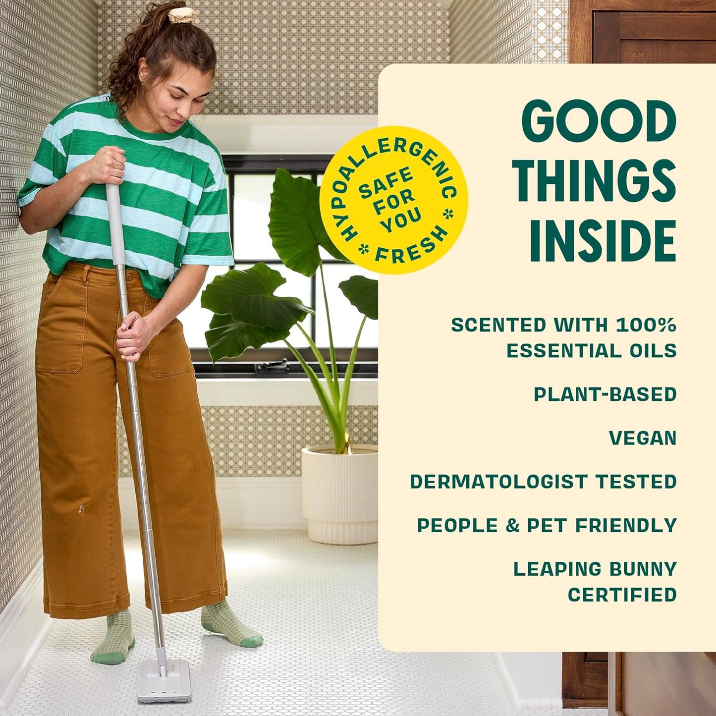 Aunt Fannie's Ultra Concentrated Floor Cleaner Vinegar Wash, Multi-Surface Solution For Mopping