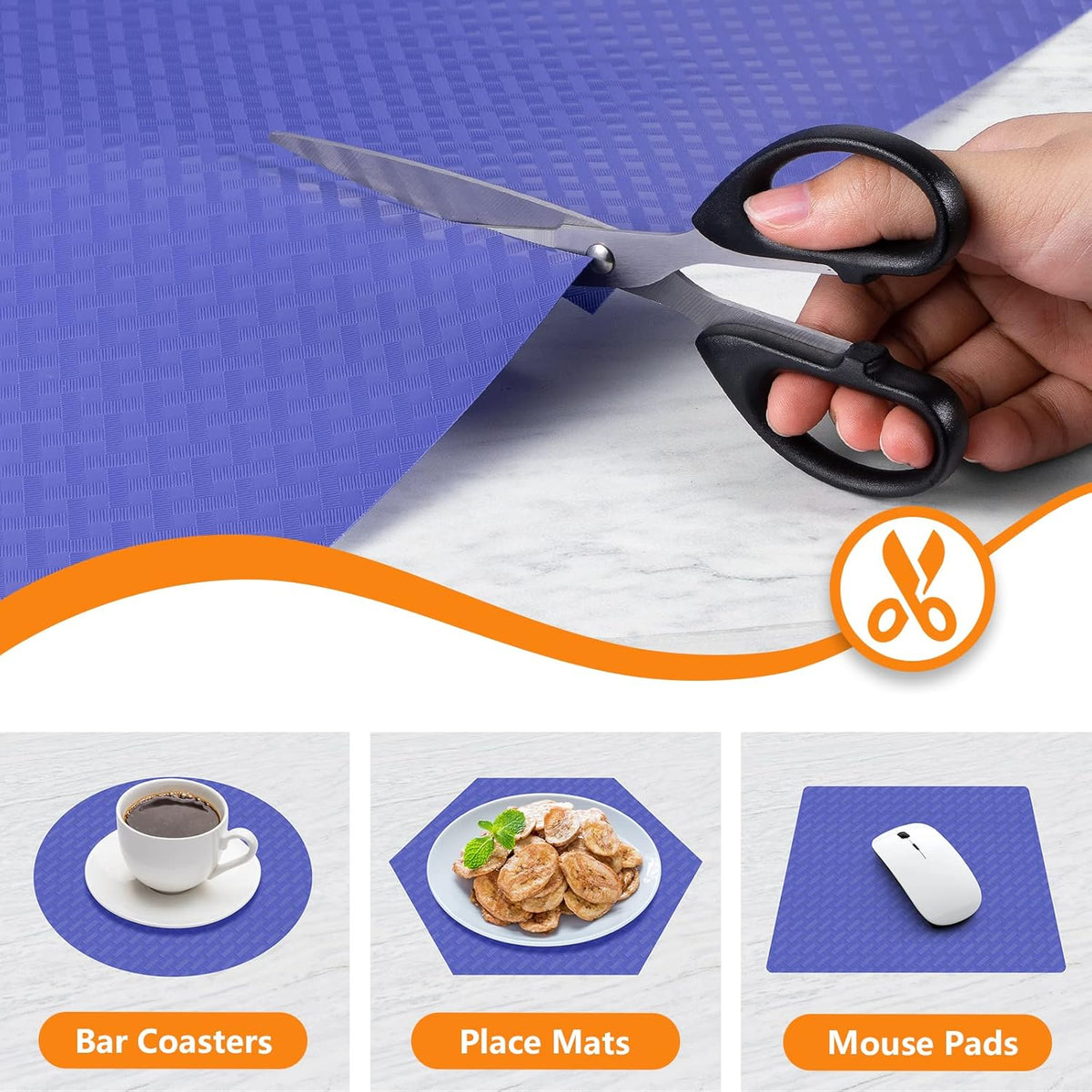 Shelf Liners for Kitchen Cabinets Refrigerator Liners Waterproof Plastic Kitchen Cupboard Liner Non