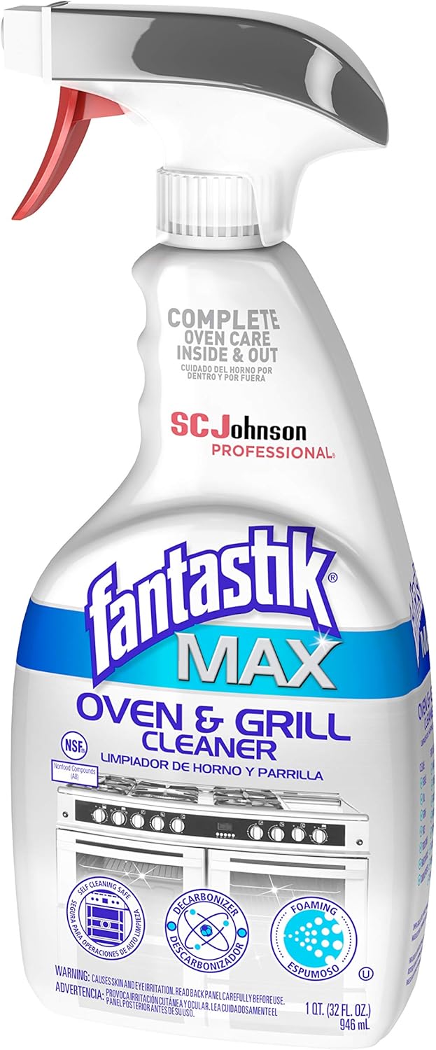 SC Johnson Professional, Fantastik Max Oven & Grill Cleaner Spray, Cleans Inside and Out, 32 Oz