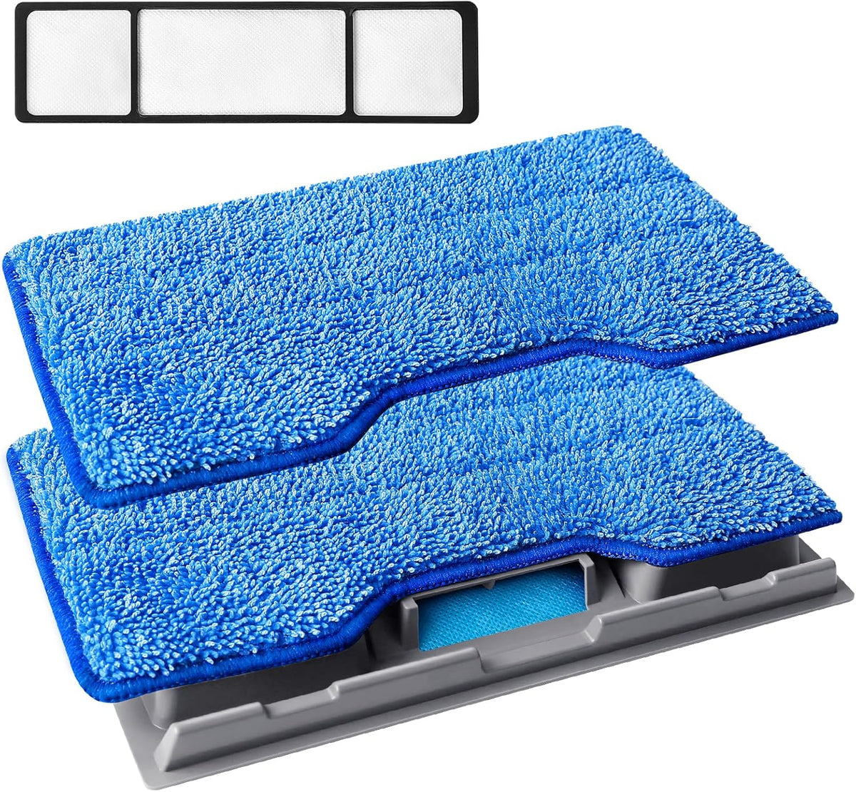KEEPOW Reusable Mop Replacement Pads Compatible with Shark Vac Mop VM252 VM200 VC205 VM250 VM190