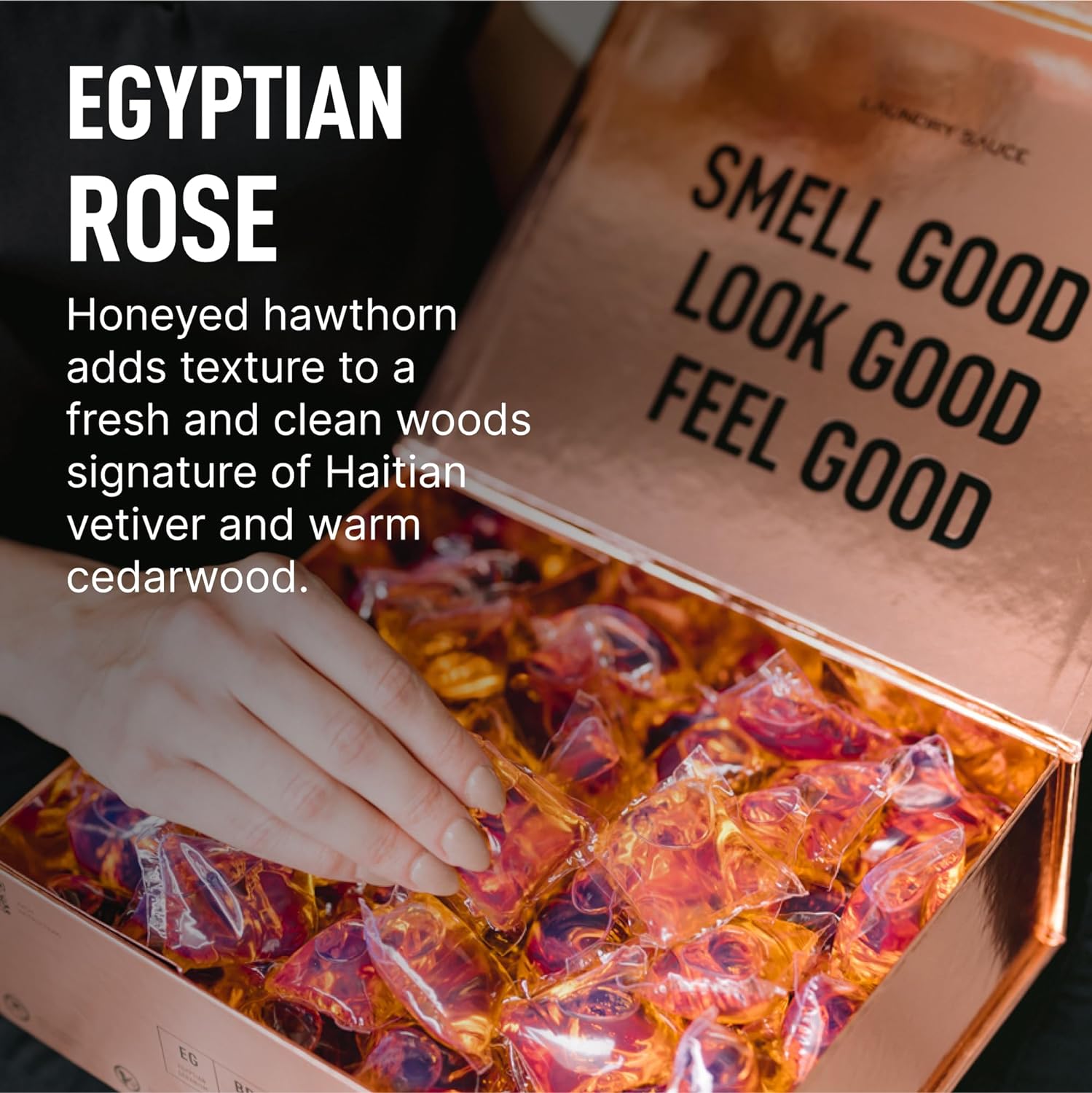 Laundry Sauce - Luxury Scented Laundry Detergent Pods & Scent Booster Bundle (Egyptian Rose)