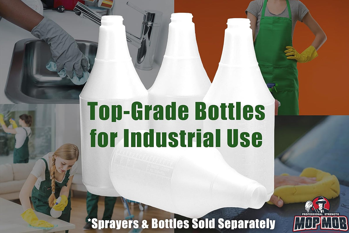 Commercial-Grade Chemical Resistant 32 oz Bottles ONLY 4 Pack Embossed Scale For – view 5