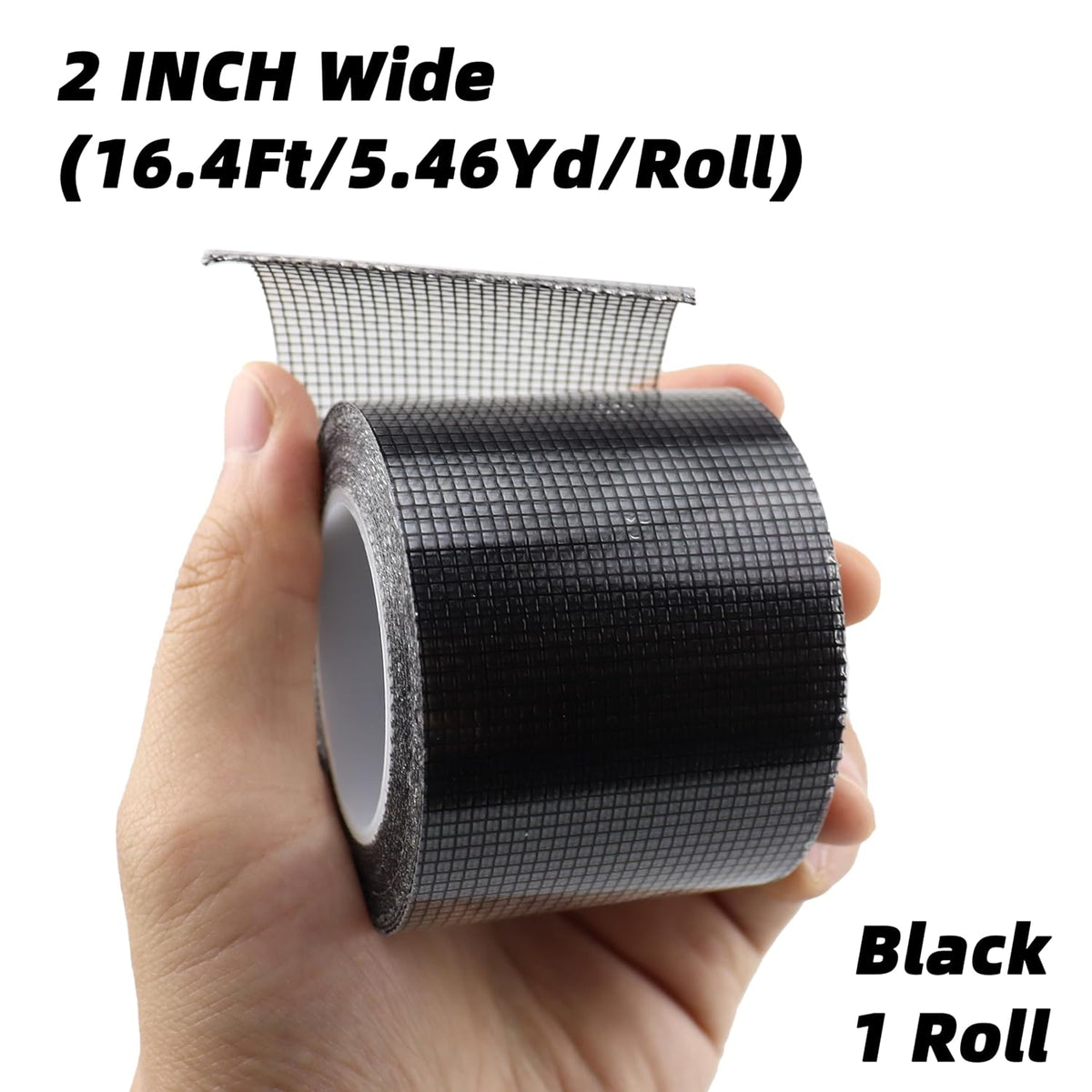 2IN Wide (16.4Ft/5.46Yd/Roll) Window Screen Repair Tape for Windows or Doors, 3-Layer Design