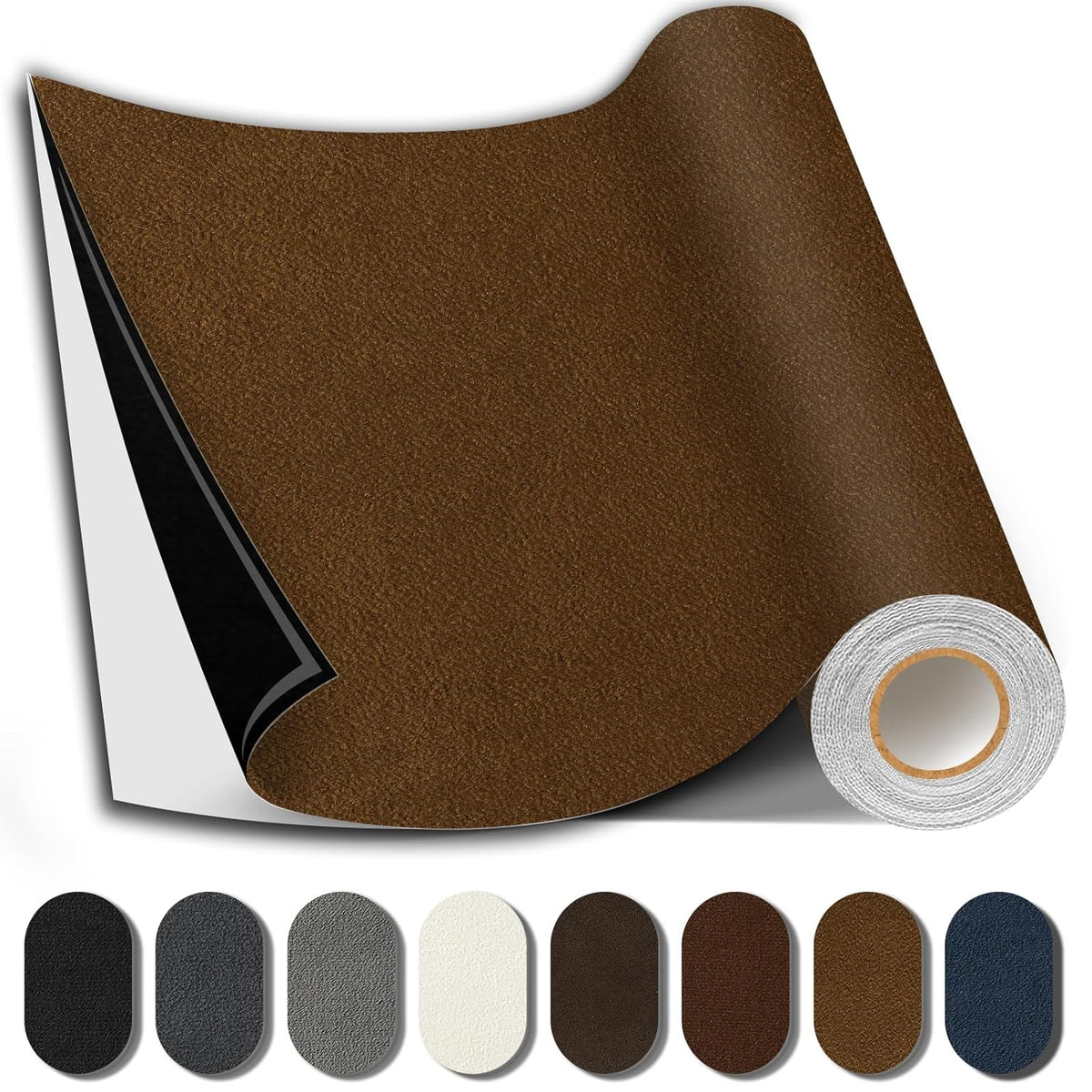 Suede Repair Patch, 17X79 Inch Fabric Large Repair Tape, Self-Adhesive Patches for Furniture, Sofa