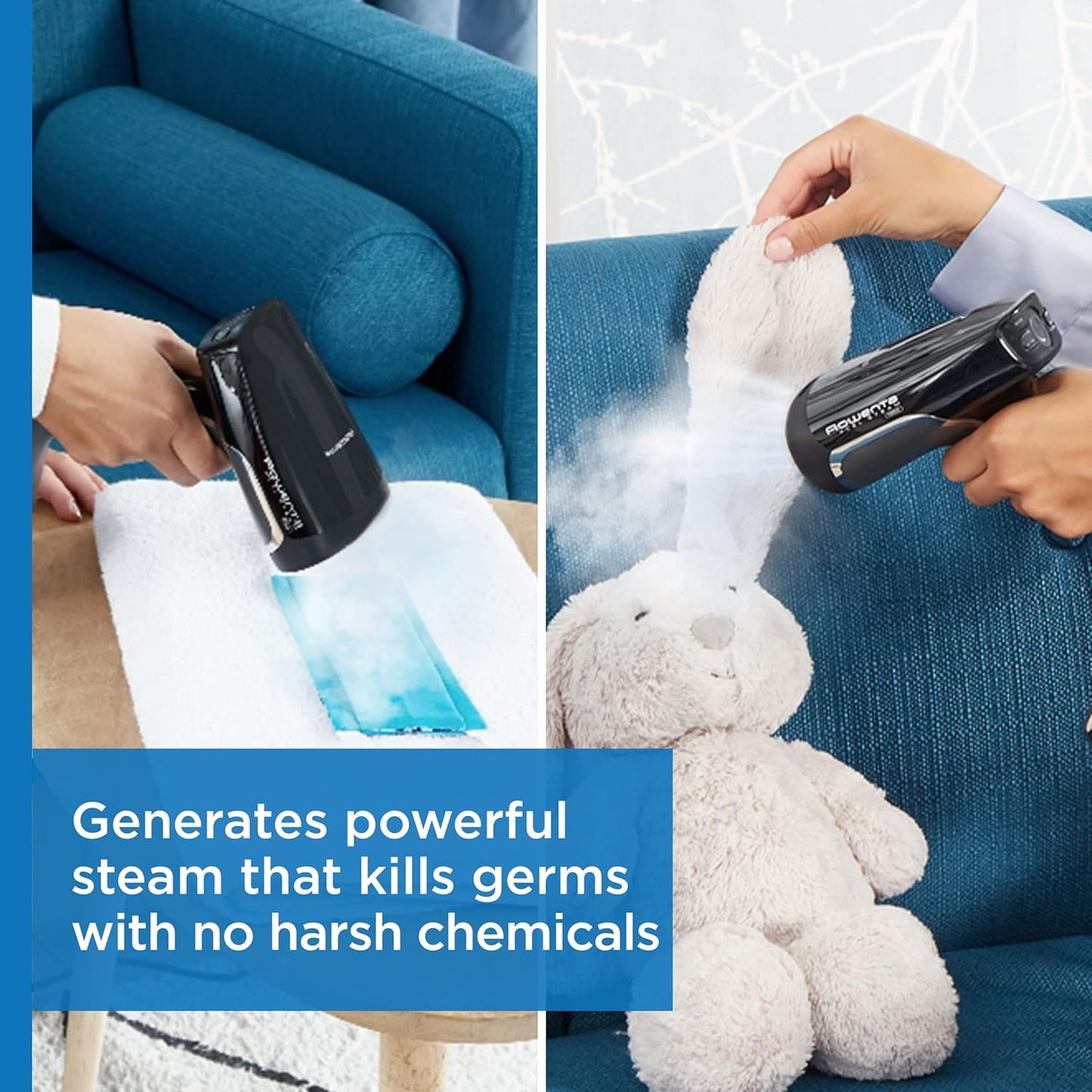 Rowenta Hand Steamer for Clothes, X-Cel Handheld Steamer, 25-Second Heat-Up, Powerful Steam, Long