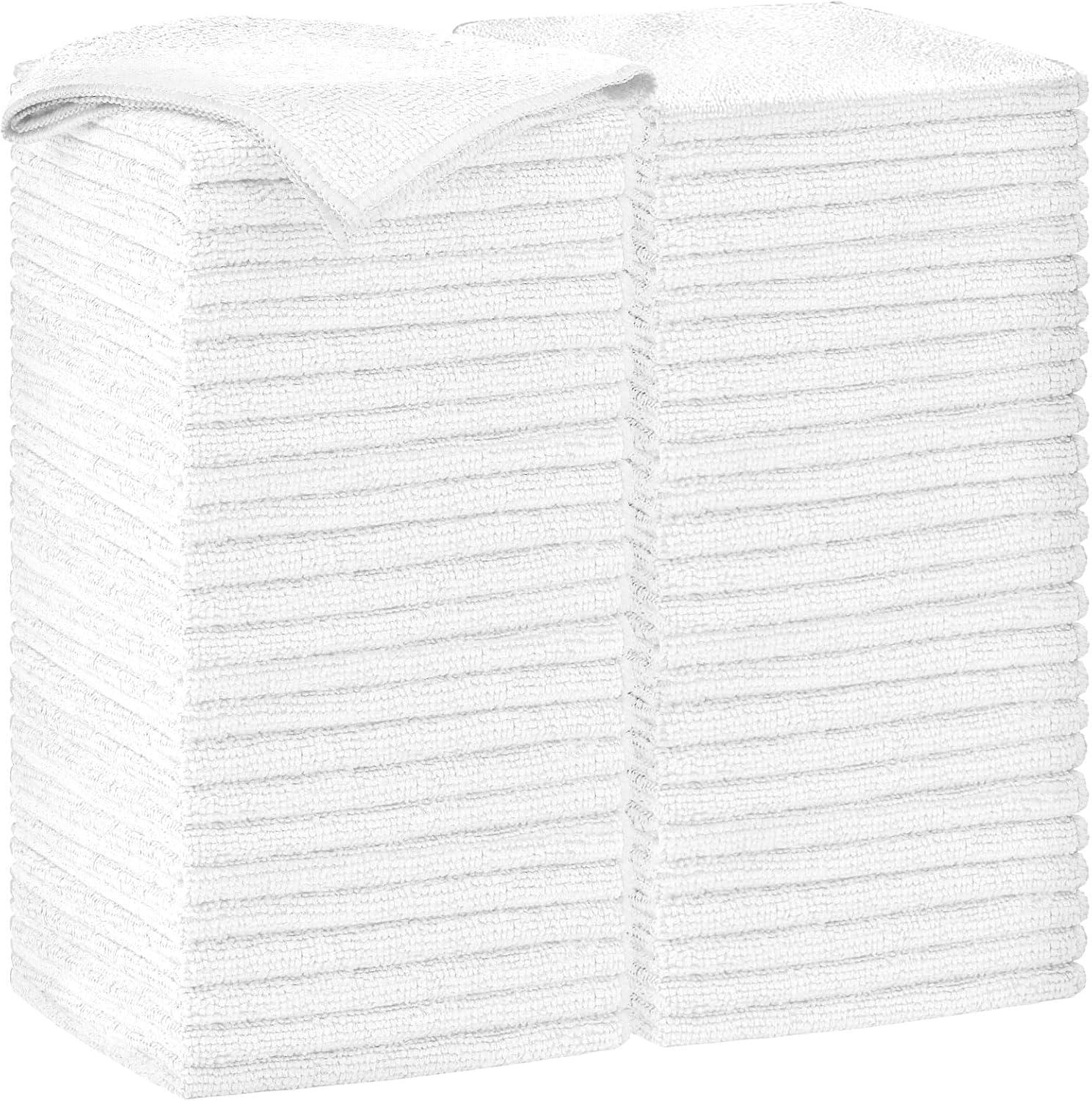 AIDEA Microfiber Cleaning Cloth-50PK, Soft Microfiber Towels for Cars, Absorbent Cleaning Rags