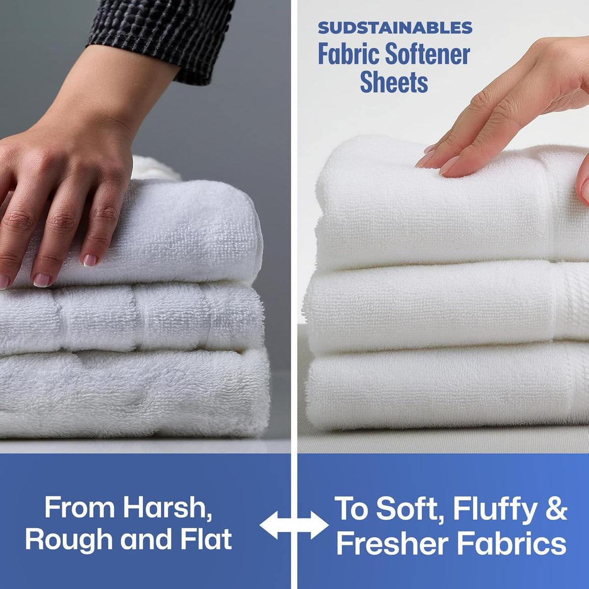 Sudstainables Fabric Softener Sheets for Washer – Laundry Softener Sheets for Washing Machines