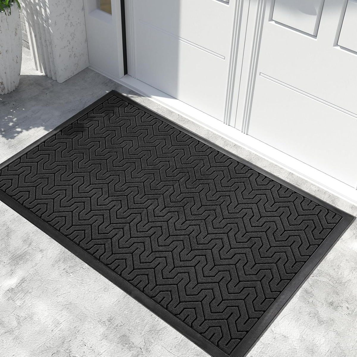 Yimobra Extra Large Door Mat Outside Entrance 60x32, Waterproof Heavy Duty Outdoor Mats for Front