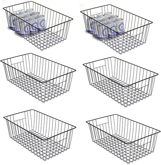 Freezer Organizer Bins, Upright Freezer Baskets for 16, 17, 21 cu.ft Standup Freezer, Durable