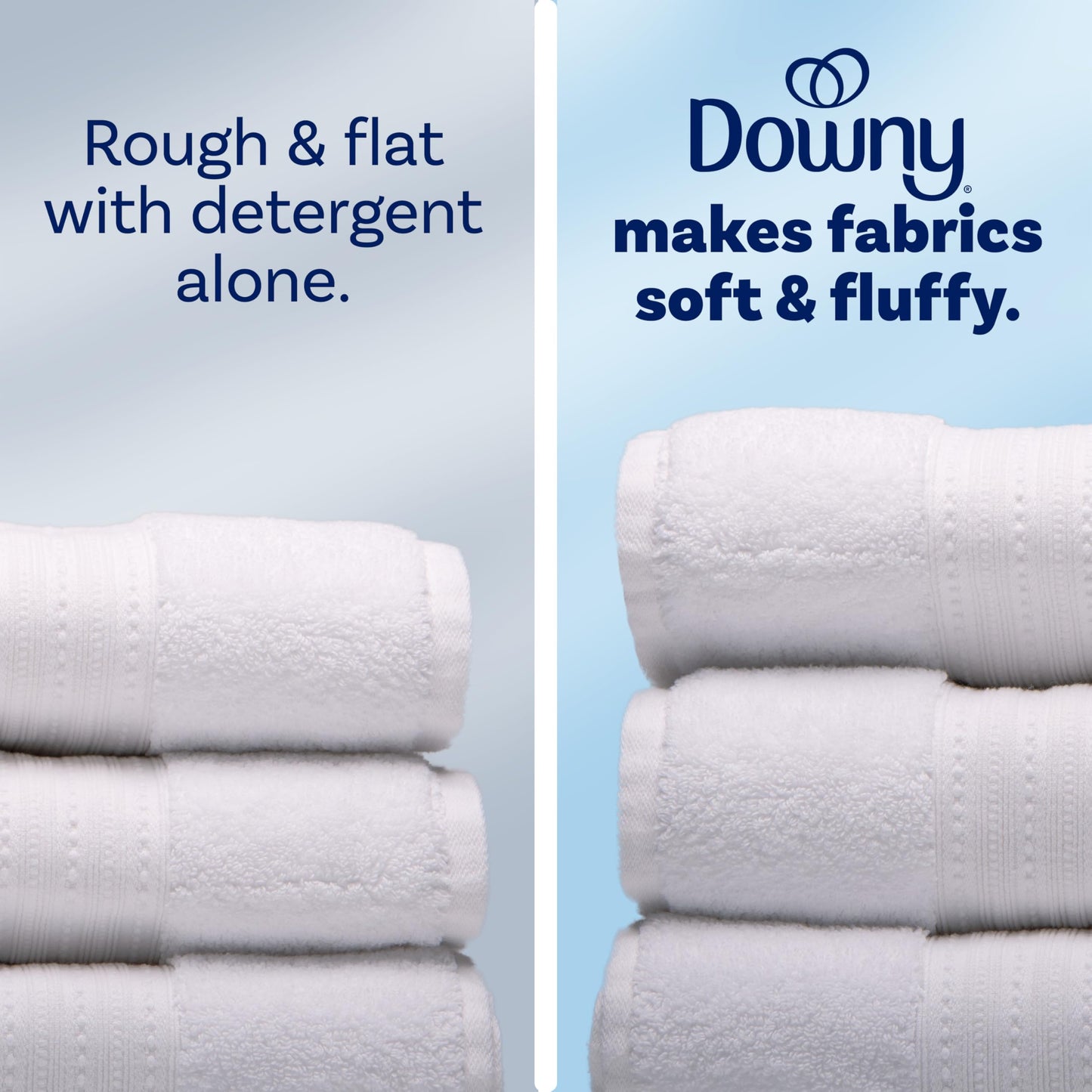 Downy Soft, 2 in 1 Soft and Fresh Liquid Fabric Softener, Cool Cotton, 140 fl oz, 190 Loads, Fabric
