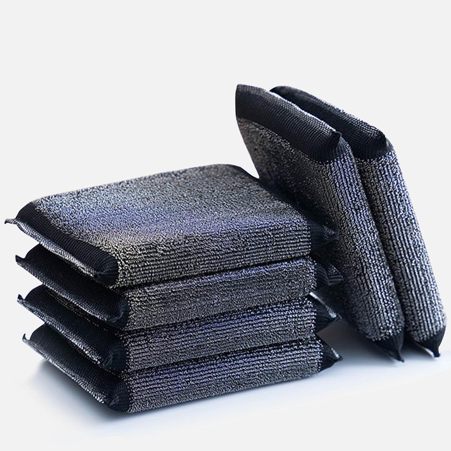 Steel Wool Scrubber Dish Sponges - Kitchen Scrubbing Pads Pot Scrubber for Kitchen Non Scratch