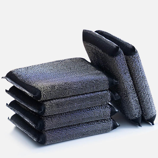 Steel Wool Scrubber Dish Sponges - Kitchen Scrubbing Pads Pot Scrubber for Kitchen Non Scratch