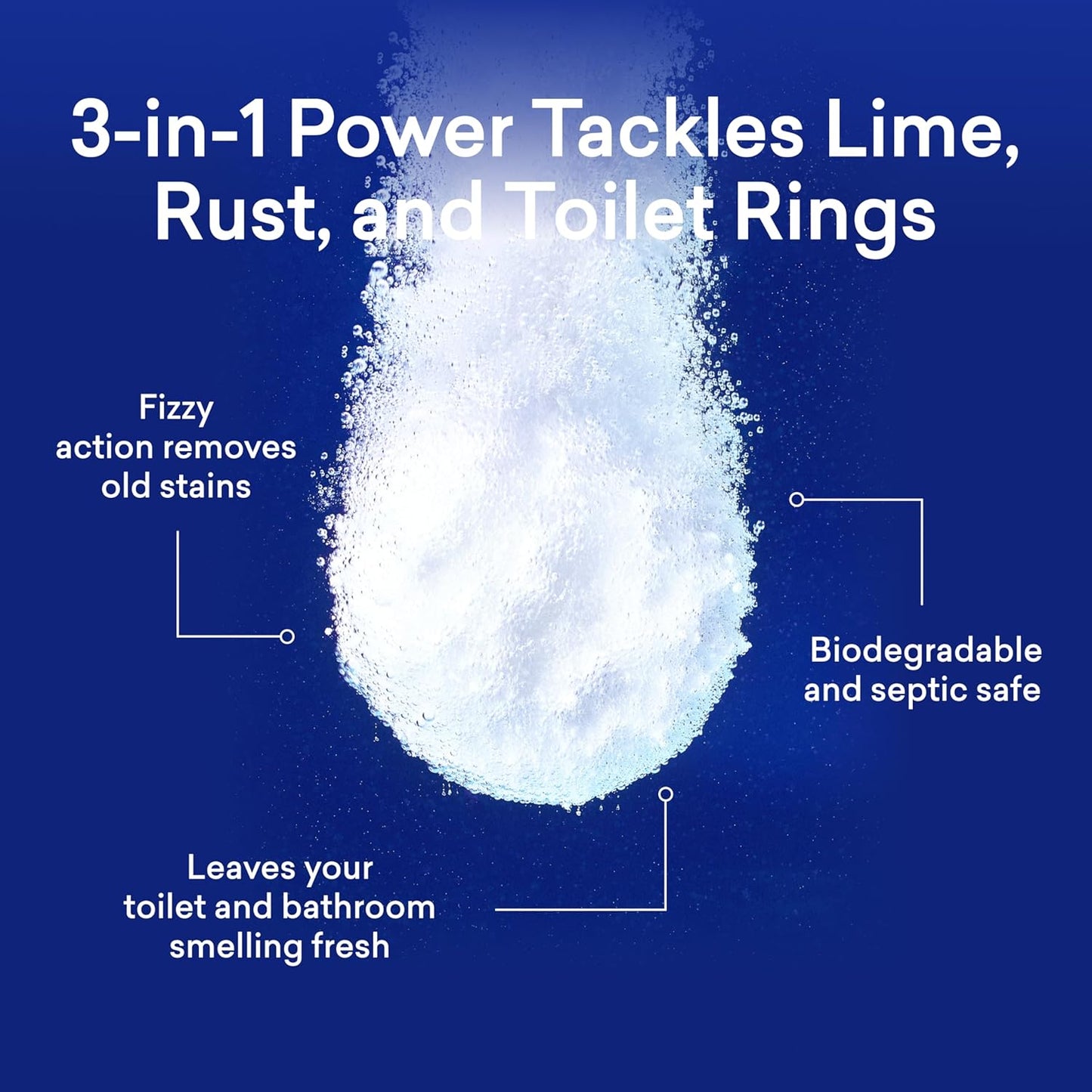 BLUELAND Toilet Bowl Cleaner Tablets, Starter Set, 14 Count with Tin, Peppermint Eucalyptus