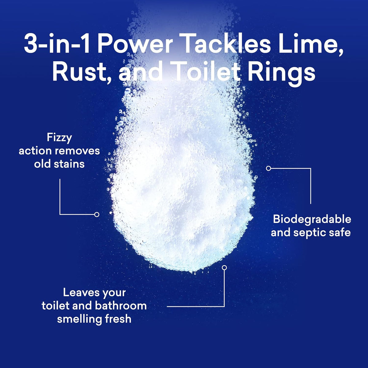 BLUELAND Toilet Bowl Cleaner Tablets, Starter Set, 14 Count with Tin, Peppermint Eucalyptus