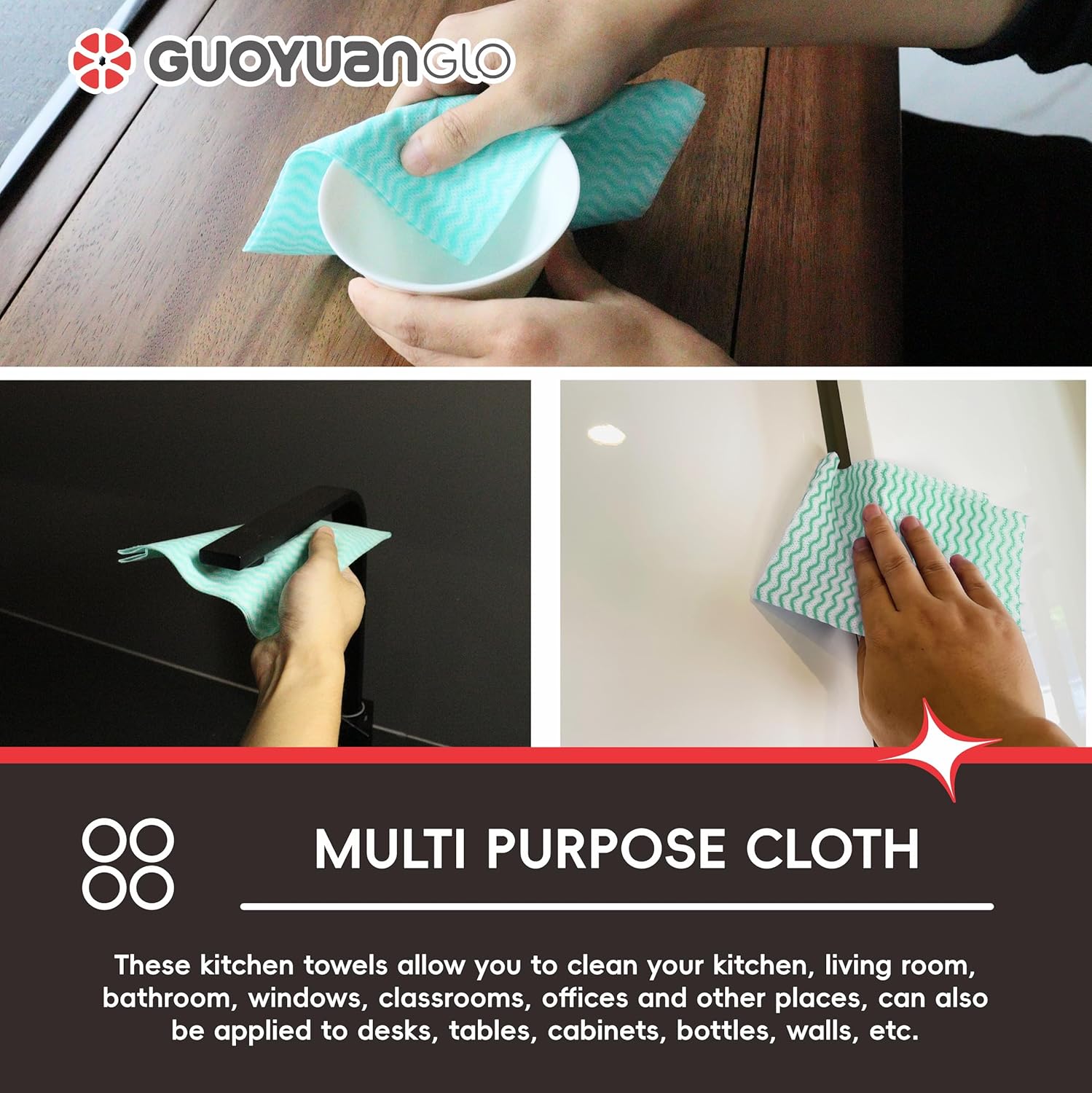 Disposable Dish Cloths Disposable Cleaning Towels Heavy Duty Reusable Cleaning Cloths Dish Rags for