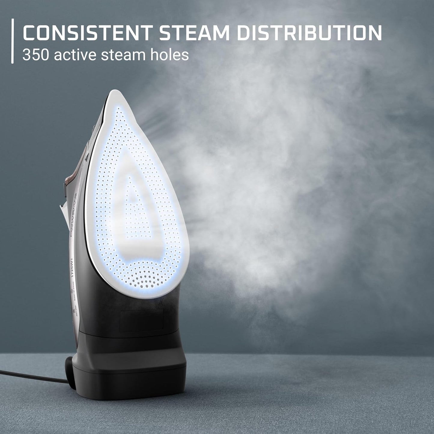 Rowenta Access Stainless Steel Soleplate Steam Iron with Retractable Cord, Powerful Steam