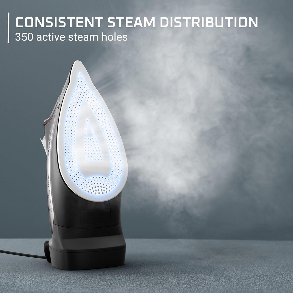 Rowenta Access Stainless Steel Soleplate Steam Iron with Retractable Cord, Powerful Steam
