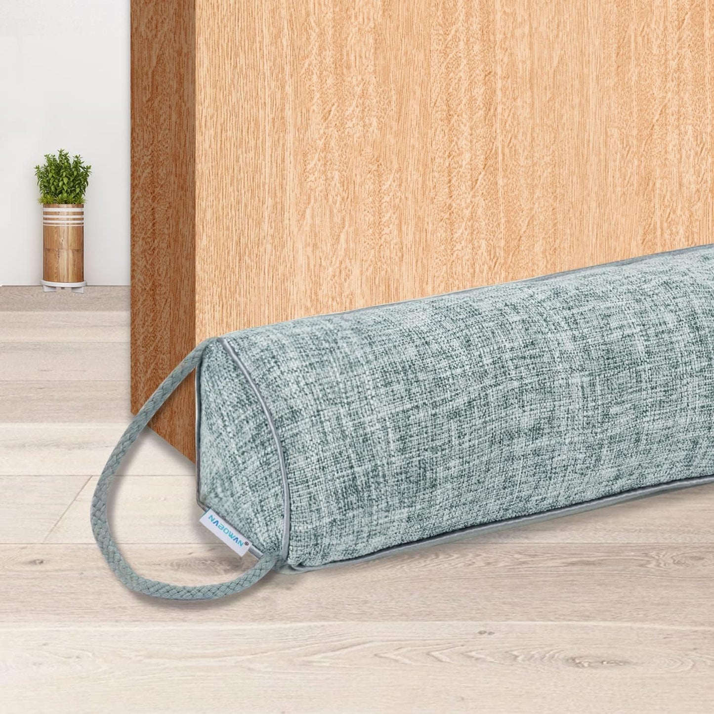 NABOWAN Weighted Door Draft Stopper - Triangular Gap Filler Blocks Bottom Up to 3”, Under Door