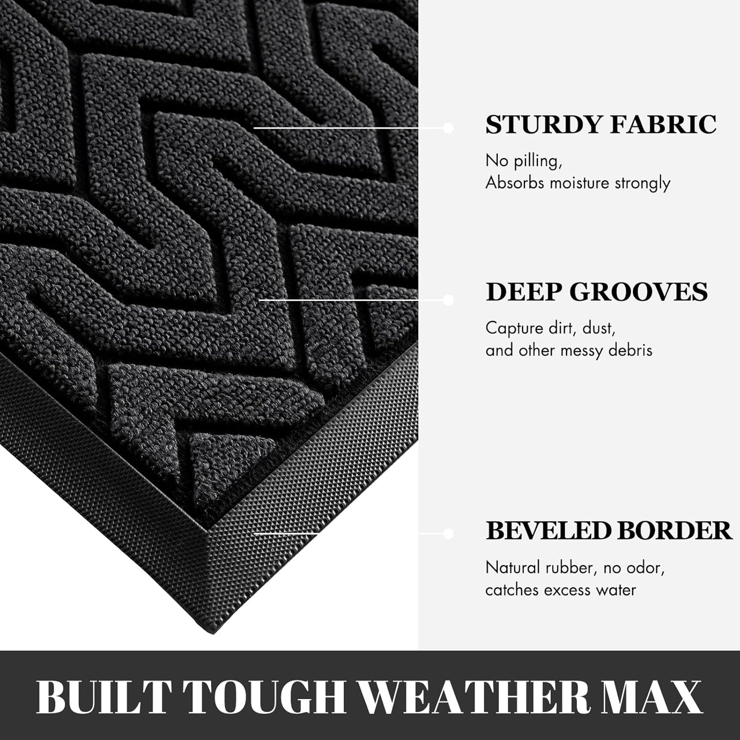 Yimobra 72x24 Indoor Outdoor Runner Rug, Heavy-Duty Waterproof Entrance Mat for High Traffic Areas