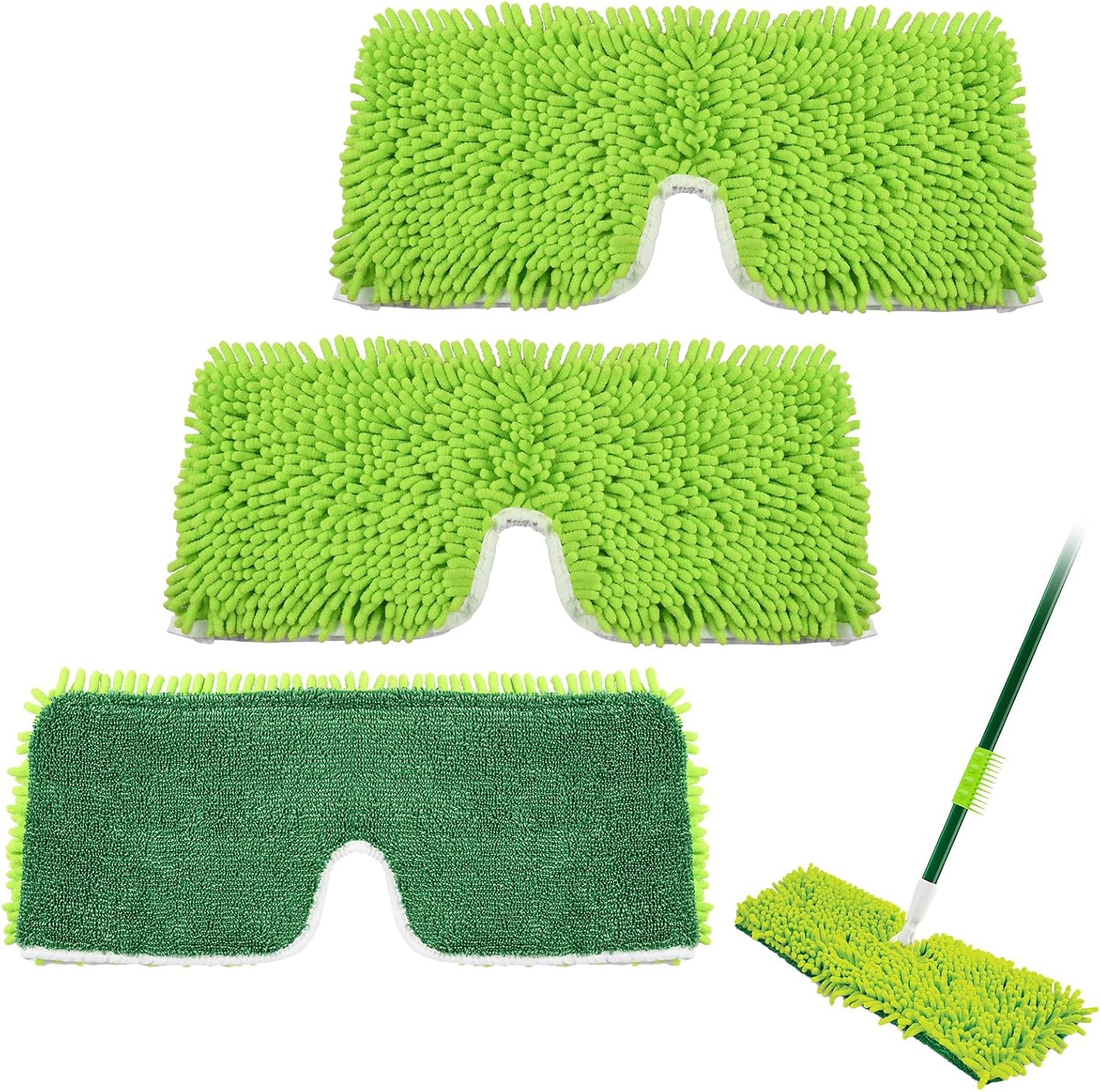 3 Pack Mop Head Replacement for Libman 18" 2-Sided Microfiber Dust Mop, Washable & Reusable Mop Pad