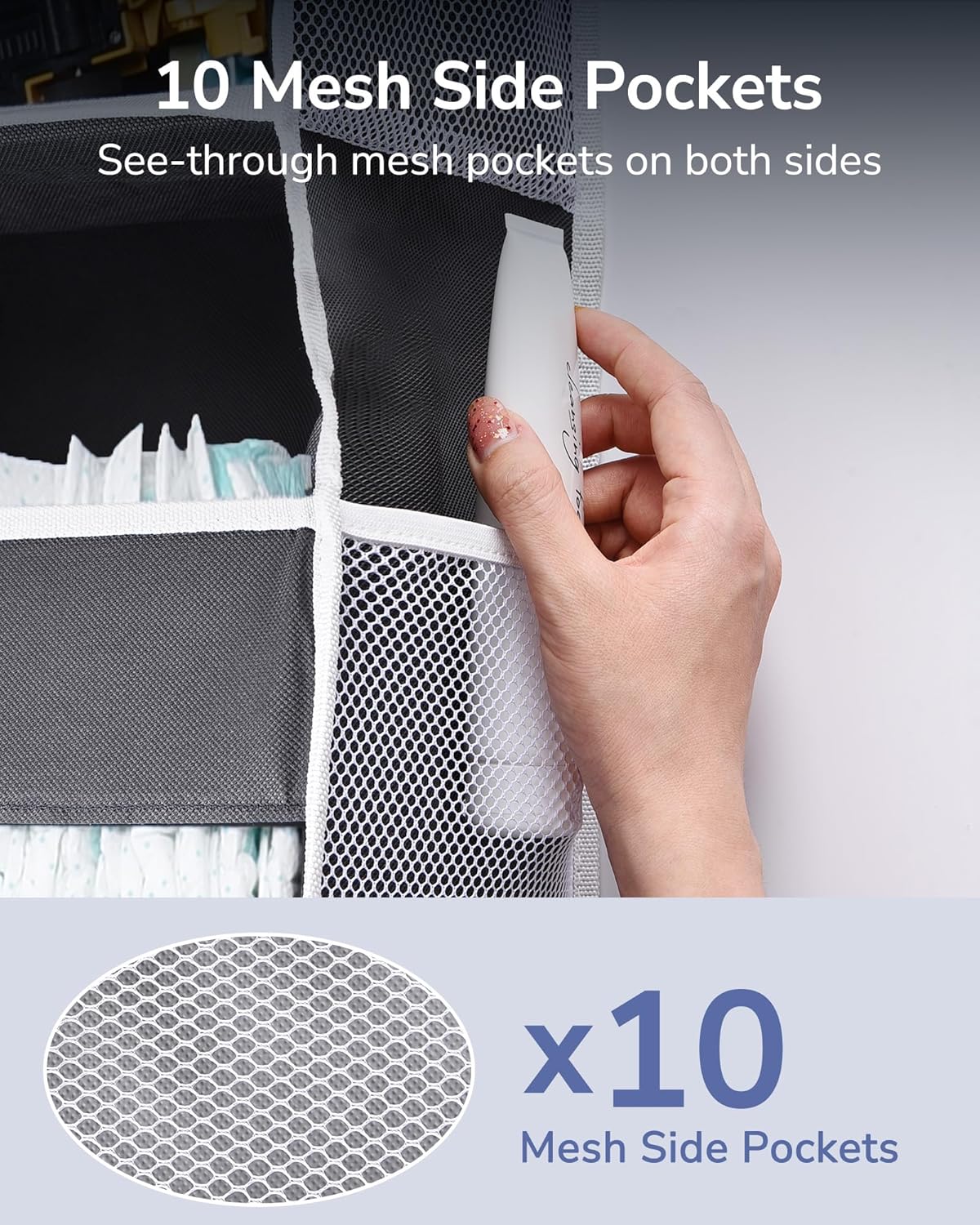 ULG 1 Pack Compact Size Over Door Organizer Slim Door Storage for Small-Sized Doors, 5 Shelves