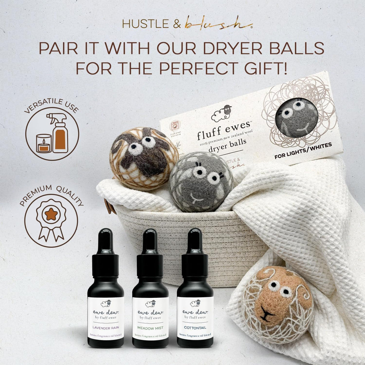 Laundry Essential Oils for Dryer Balls 15ml Lavender Rain - Blend of Laundry Fragrance Oil and