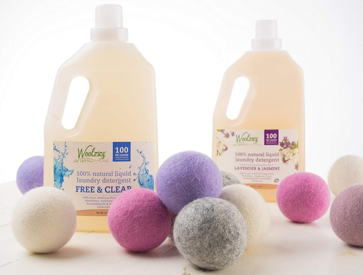 Woolzies Wool Dryer Balls Organic: Our Big Wool Spheres are the Best fabric softener | 6-Pack XL
