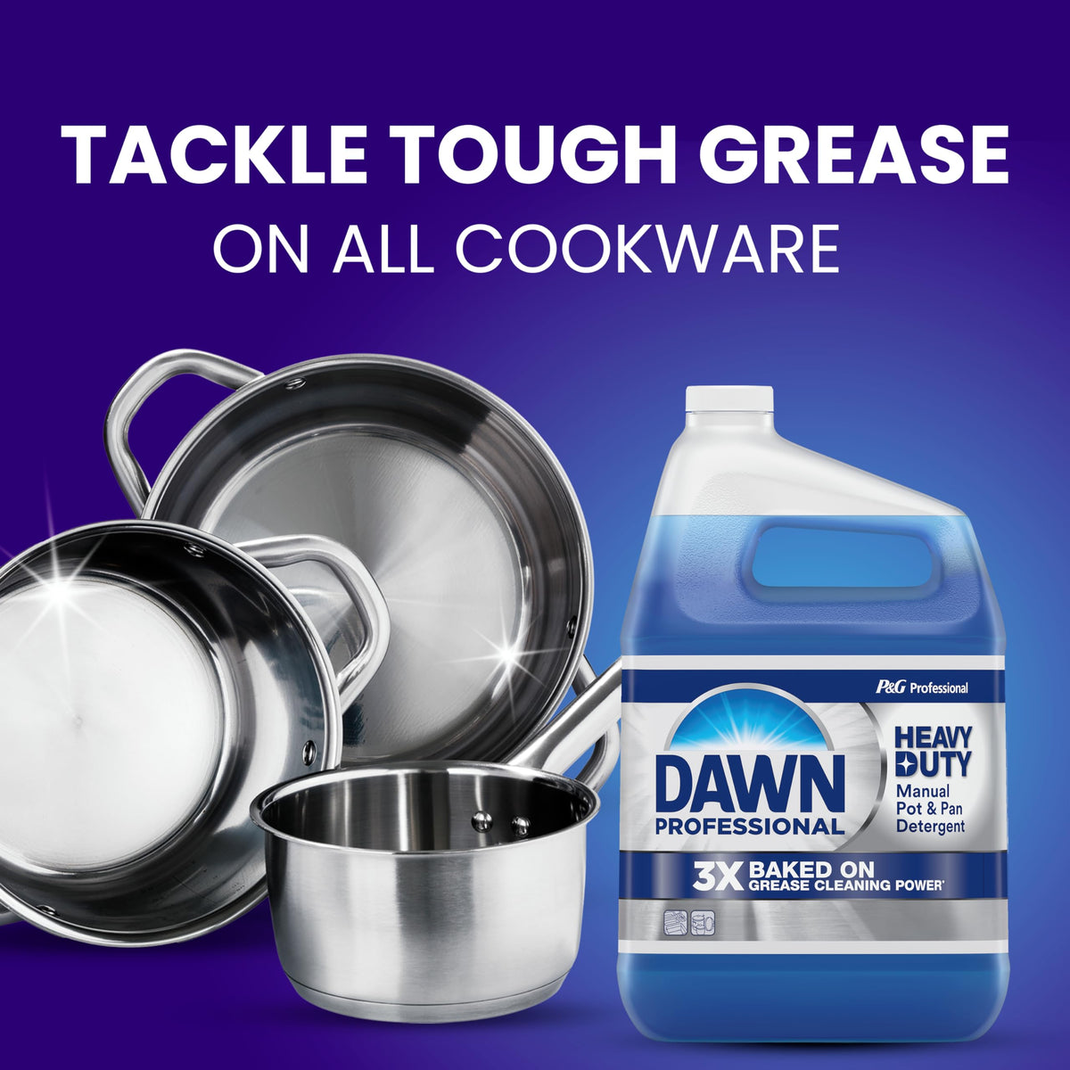 Dawn PRO Heavy Duty Manual Pot & Pan Detergent, Dish Soap (1 gal, 2 pack)