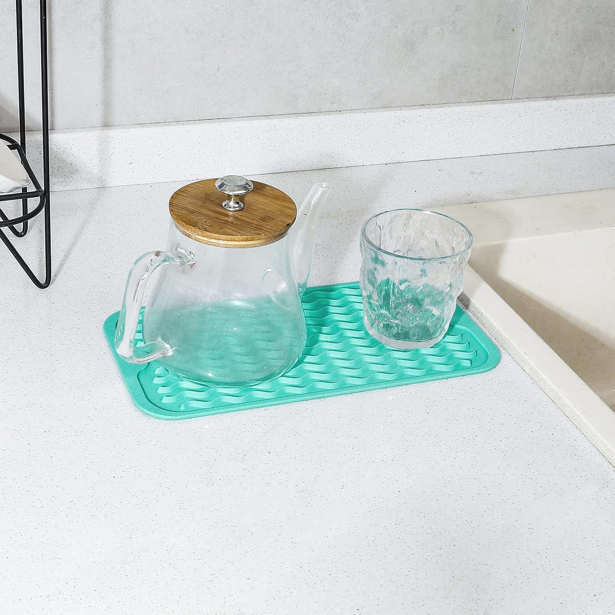 Silicone Dish Drying Mat for Multiple Usage,Easy clean,Eco-friendly,Heat-resistant Silicone Mat for