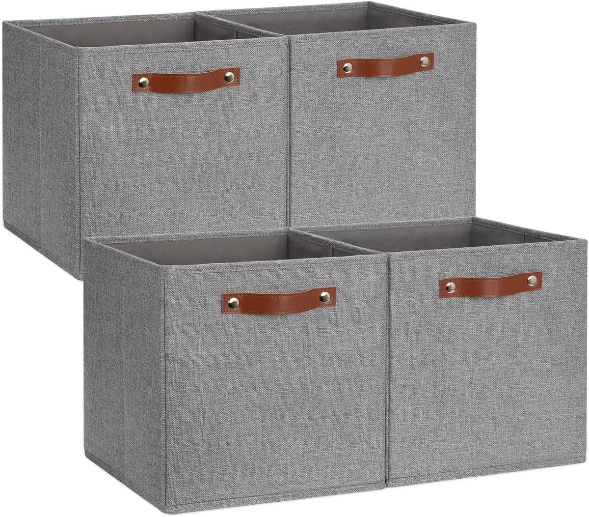 DULLEMELO Fabric Storage Cubes,12 inch Cube Stroage Bins for Empty Gift Basket,Toys Nursery Clothes