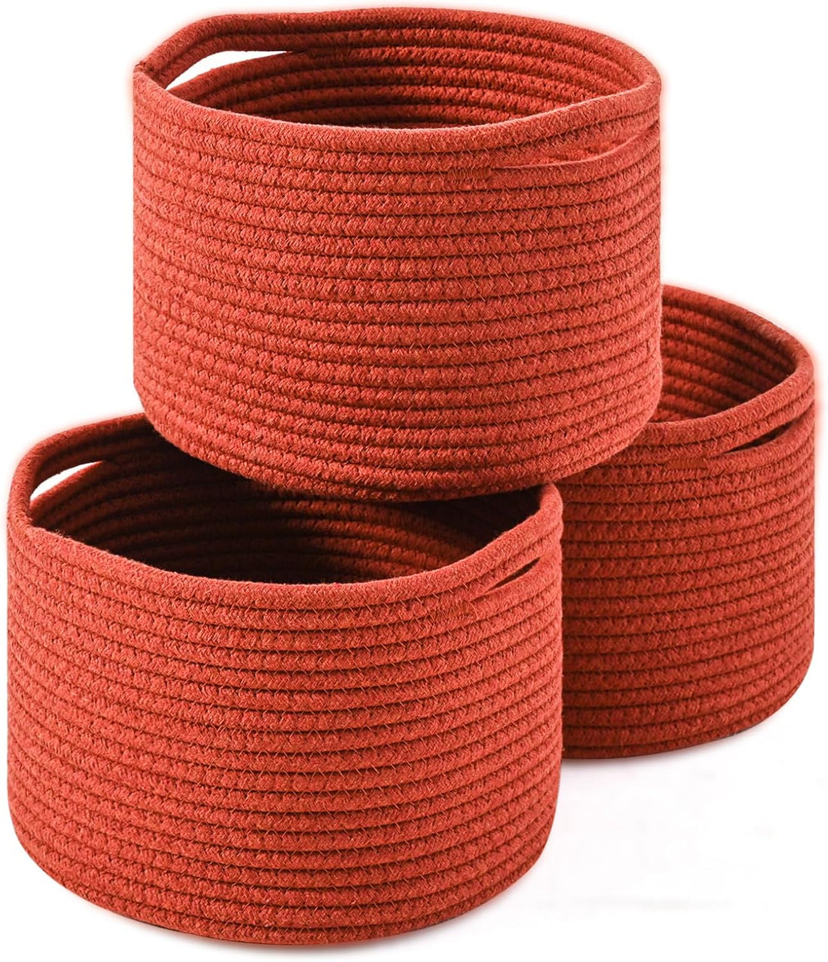 Small Storage Baskets for Organizing, Organizer Bins for Shelves, Small Woven Baskets for Storage