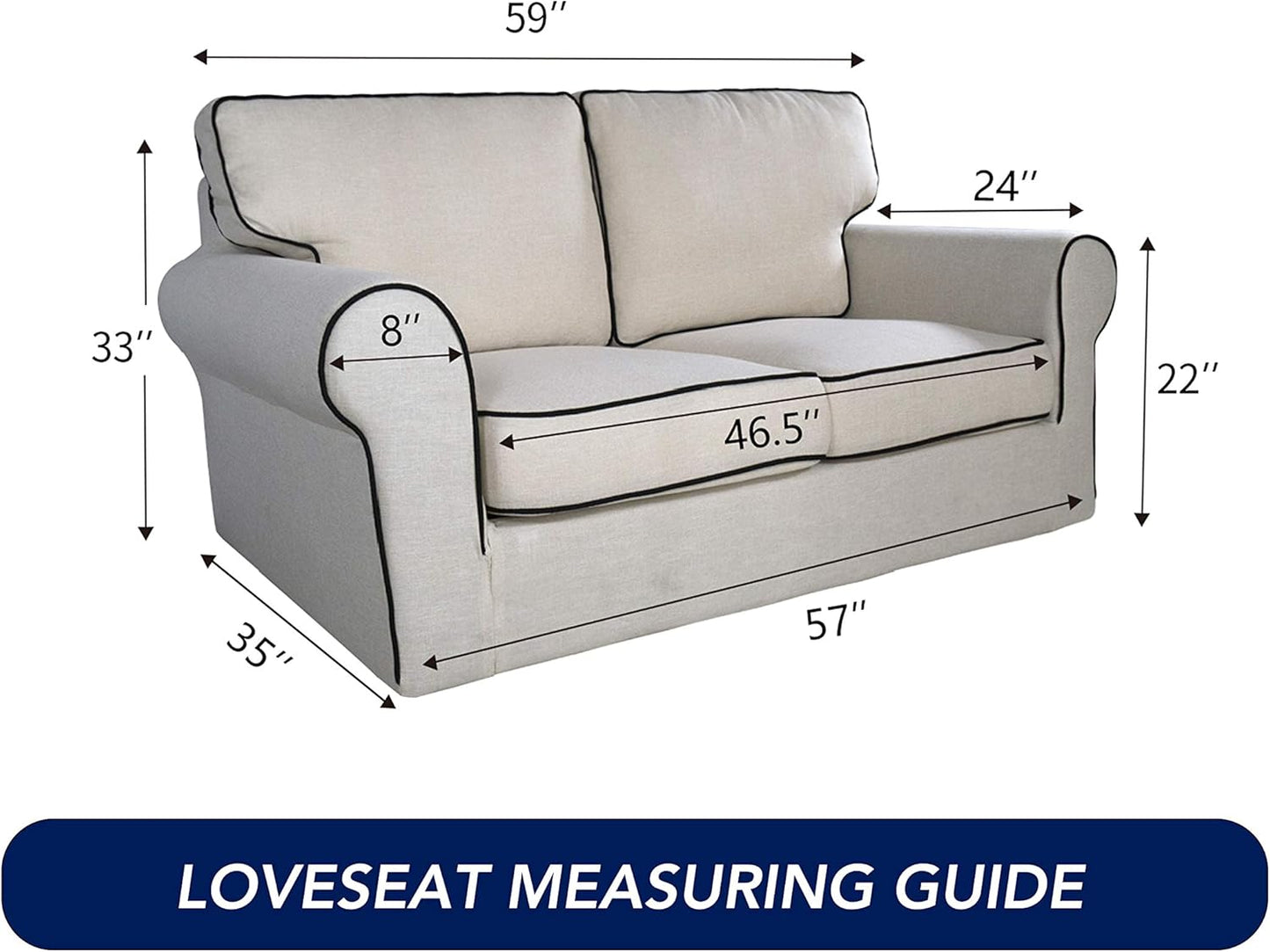 PureFit Reversible Quilted Sofa Cover, Water Resistant Slipcover Furniture Protector, Washable