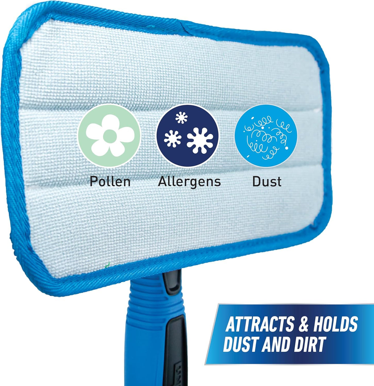 Unger Professional ProClean Indoor Window Cleaning Replacement Pads, 2 Pack, Hold Dust and Dirt