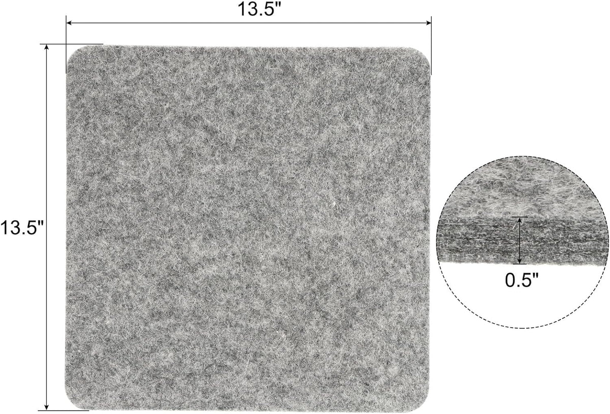 PATIKIL Wool Pressing Mat, 13.5" x 13.5" Wool Ironing Pad Blanket 0.5" Thickened Heat Resistant