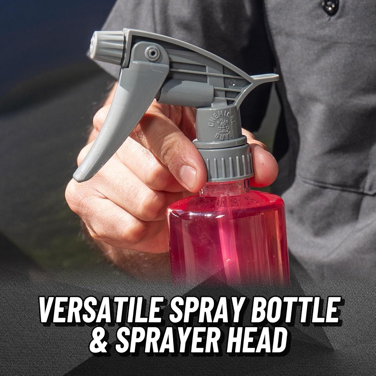 Chemical Guys Heavy Duty Bottle Sprayer - Chemical Resistant Trigger for Car Detailing, Adjustable
