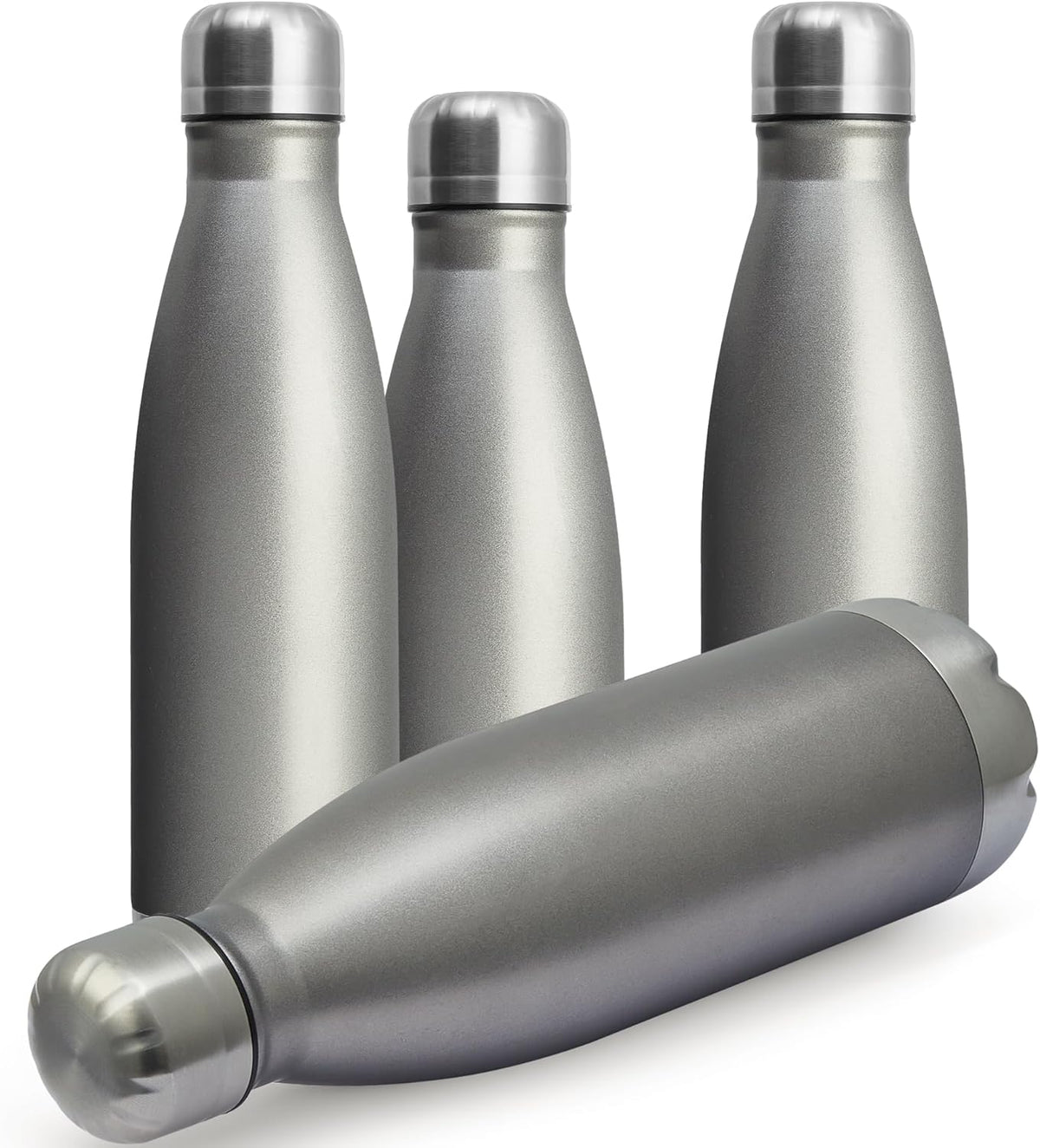 MEWAY 17oz Sport Water Bottle 4 Pack Vacuum Insulated Stainless Steel Leak-Proof Double Wall Cola