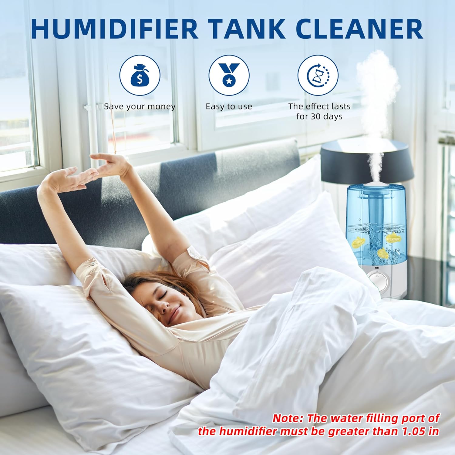 AMI PARTS Humidifier Cleaner Float Submarine for Warm&Cool Most Humidifiers and Fish Tank, Purifie