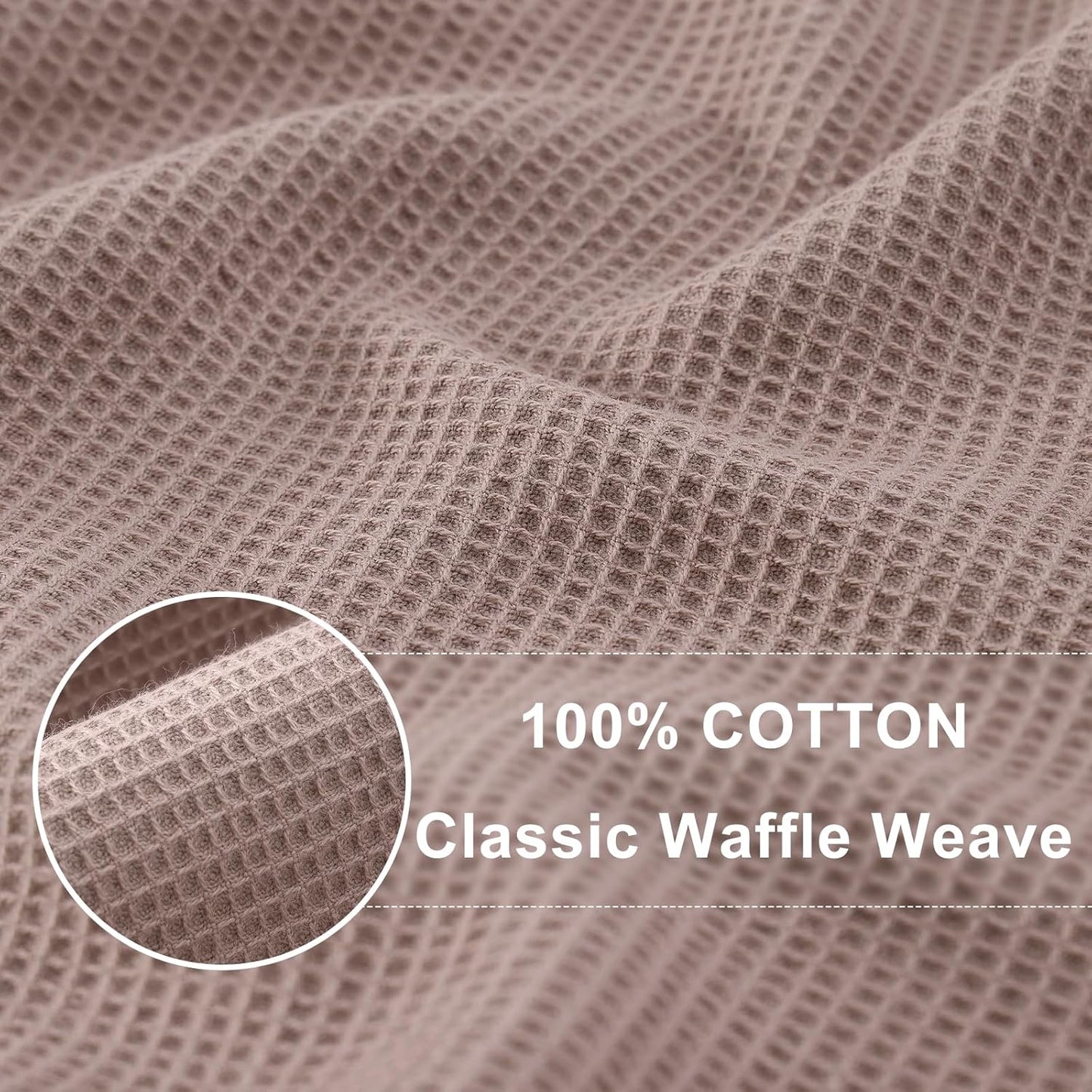 Homaxy 100% Cotton Waffle Weave Dish Cloths - 12 Pack Soft and Absorbent Dish Towels - 12 x 12
