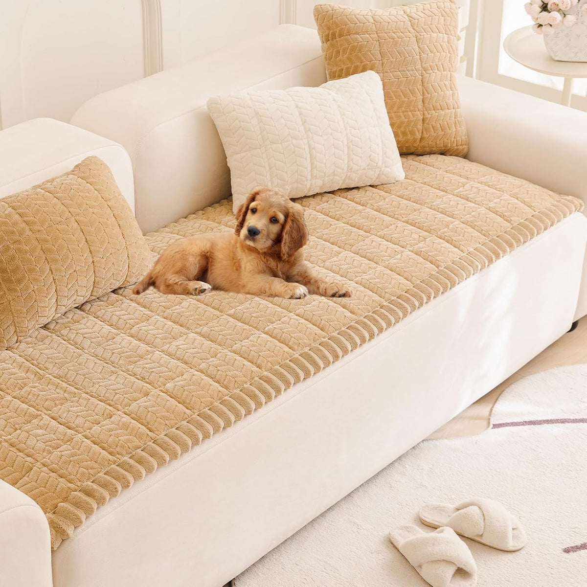 Mivnue Pet Couch Cover Protector Sofa Covers for Pets Washable Non Slip Couches and Sofas Dog Mat