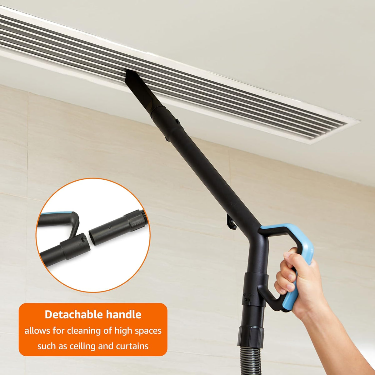 Amazon Basics Upright Bagless Vacuum Cleaner for Carpet and Hard Floors, With Crevice and