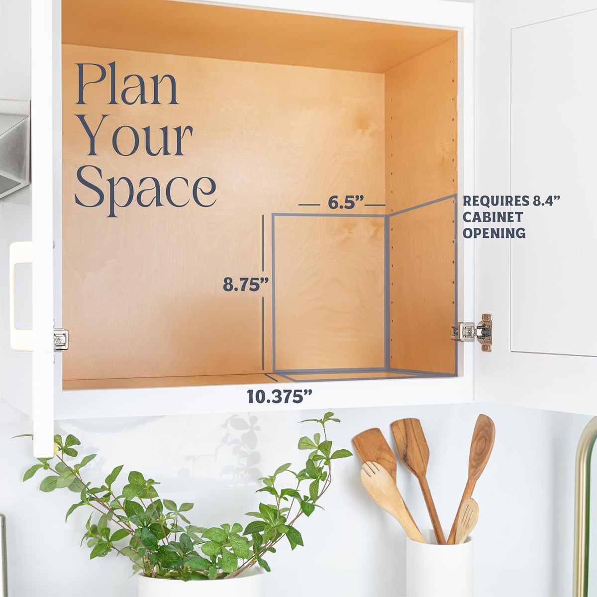 Pull Out Cabinet Organizer for Spices, Cans - Heavy Duty with Lifetime Limited Warranty- Pull Out