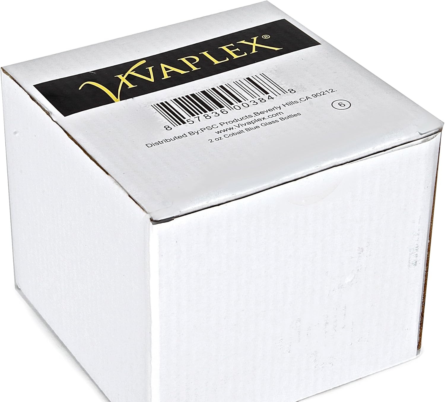 Vivaplex 6, Cobalt Blue, 2 oz Glass Bottles, with Black Fine Mist Sprayers