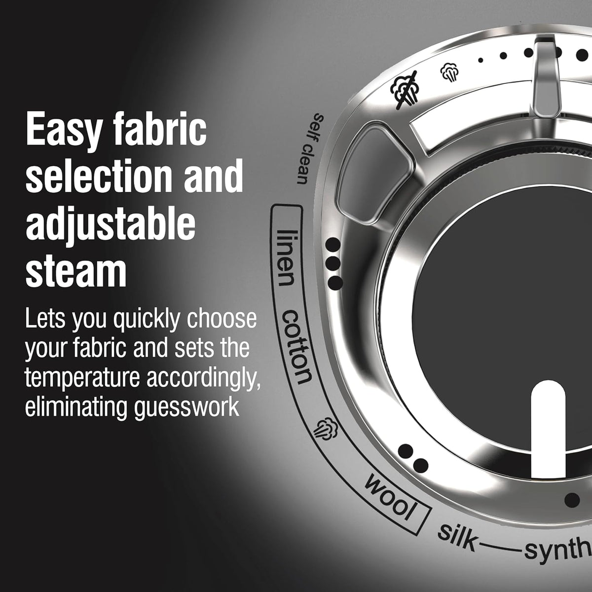 CHI Steam Iron for Clothes with 8’ Retractable Cord, 1700 Watts, 3-Way Auto Shutoff, 400+ Holes