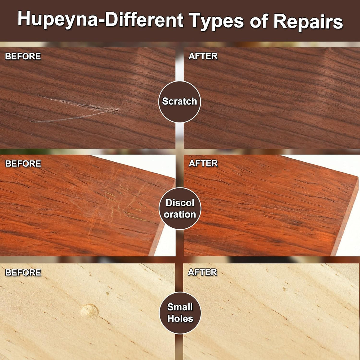 Wood Furniture Repair Kit, 12 Colors Wood Repair Kit, Wood Touch up Fillers, Repair Scratch