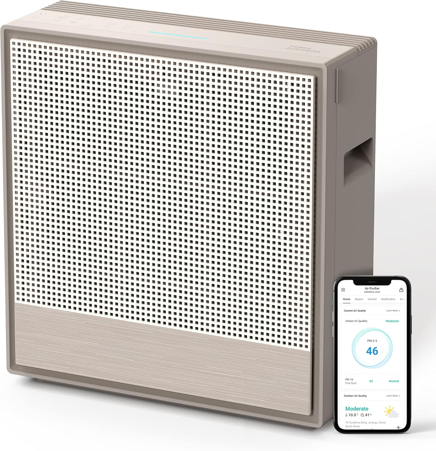 COWAY Air Purifiers for Home Large Room Up to 930 ft², Washable Pre-Filter and True HEPA Filter for